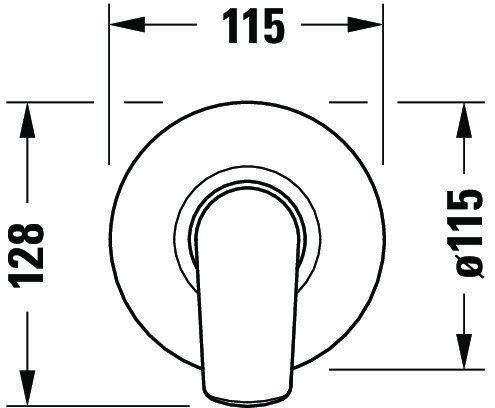 Duravit No.1 Einhebel Brausemischer Unterputz, chrom