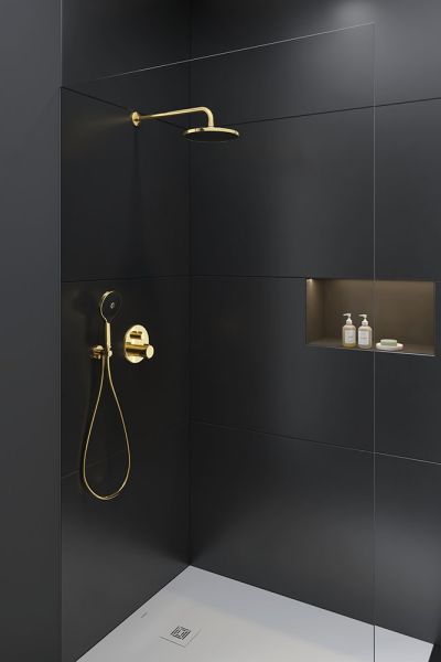 Duravit Kopfbrause Minus Flow rund 23cm, gold