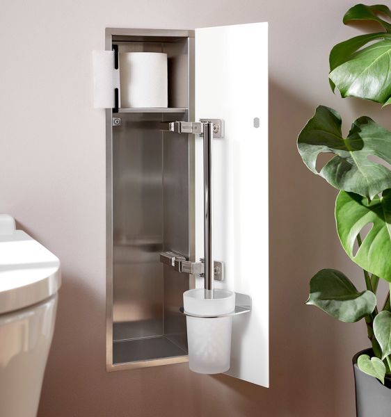 emco asis pure (Glasfront) WC-Modul Unterputz 73x17cm 1-türig