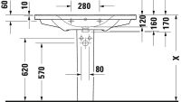 Vorschau: Duravit D-Neo Waschtisch rechteckig 100,5x48cm, mit Überlauf, mit Wondergliss, weiß 23671000601