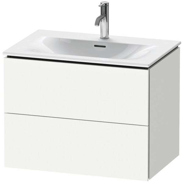 Duravit L-Cube Waschtischunterschrank wandhängend 72x48cm mit 2 Schubladen für Viu 234473, weiß, LC630601818