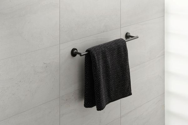 Duravit Starck T Badetuchhalter wandhängend, 60cm, schwarz matt 0099424600