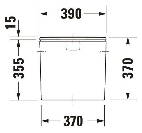 Duravit DuraStyle Spülkasten 3/6L mit Dual Flush, Anschluss rechts oder links, weiß