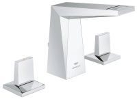 Grohe Allure Brilliant 3-Loch-Waschtischbatterie mit Ablaufgarnitur, chrom 20626000 