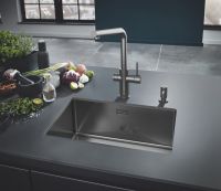 Vorschau: Grohe K700U Küchenspüle aus Edelstahl 55x45cm, hard graphite gebürstet 31574AL1