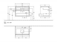 Vorschau: Villeroy&Boch Collaro Waschtischunterschrank 80cm für Aufsatzwaschtisch 4A18/4A