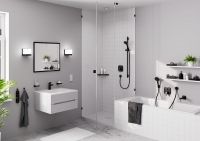 Vorschau: Hansgrohe RainDrain Spot Komplettset 15/15cm, befliesbar & Installationsset, edelstahl gebürstet