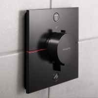 Vorschau: Hansgrohe ShowerSelect Comfort E Thermostat Unterputz für 2 Verbraucher, schwarz matt