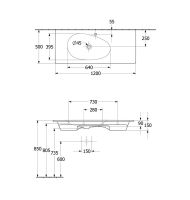 Vorschau: Villeroy&Boch Antao Schrankwaschtisch 120x50cm