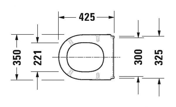 Duravit Starck 3 WC-Sitz ohne Absenkautomatik, weiß