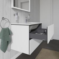 Vorschau: Duravit L-Cube Waschtischunterschrank Becken rechts 82x48cm 2 Schubladen für ME by Starck 234683