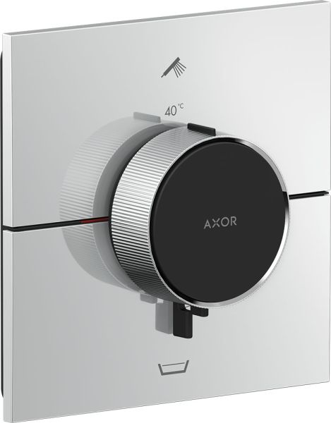 Axor ShowerSelect ID Thermostat Unterputz eckig 2 Verbraucher Sicherungskombi EN1717 chrom 36753000