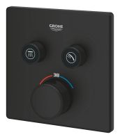 Vorschau: Grohe Grohtherm SmartControl Thermostat eckig, phantom black