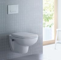 Vorschau: Duravit D-Code Wand-WC Set inkl. WC-Sitz mit Absenkautomatik, 54,5x35,9cm, rimless, weiß 45700900A1