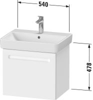 Vorschau: Duravit No.1 Waschtischunterschrank 54cm zu Waschtisch 237560, 1 Auszug mit Innenschublade