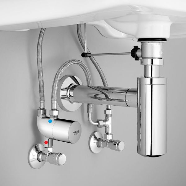 Grohe Grohtherm Micro Thermischer Verbrühschutz Untertischthermostat, chrom