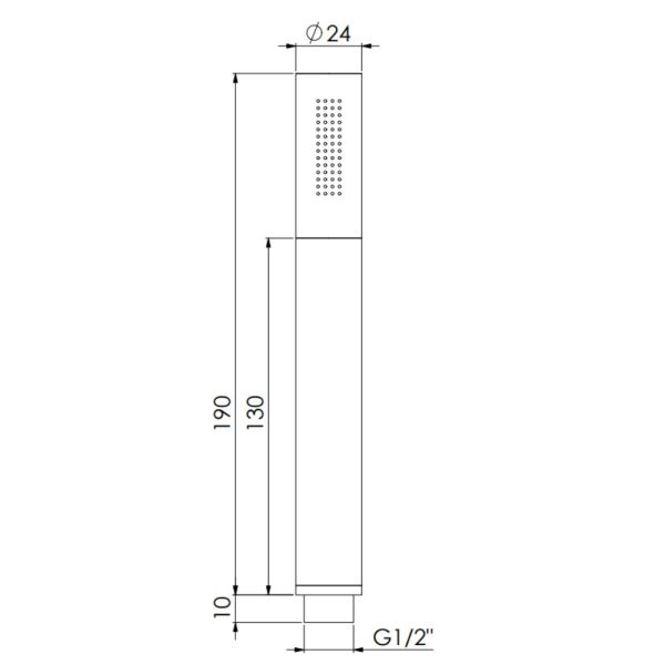 Steinberg Serie 099 Metall-Stabhandbrause