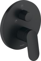 Duravit Wave Einhebel-Wannenmischer Unterputz rund, schwarz matt WA5210012046