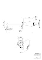 Vorschau: Steinberg Serie 310 Brausearm Wandmontage 39cm