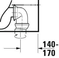 Vorschau: Duravit White Tulip Stand-WC für Kombination, Tiefspüler, spülrandlos, weiß