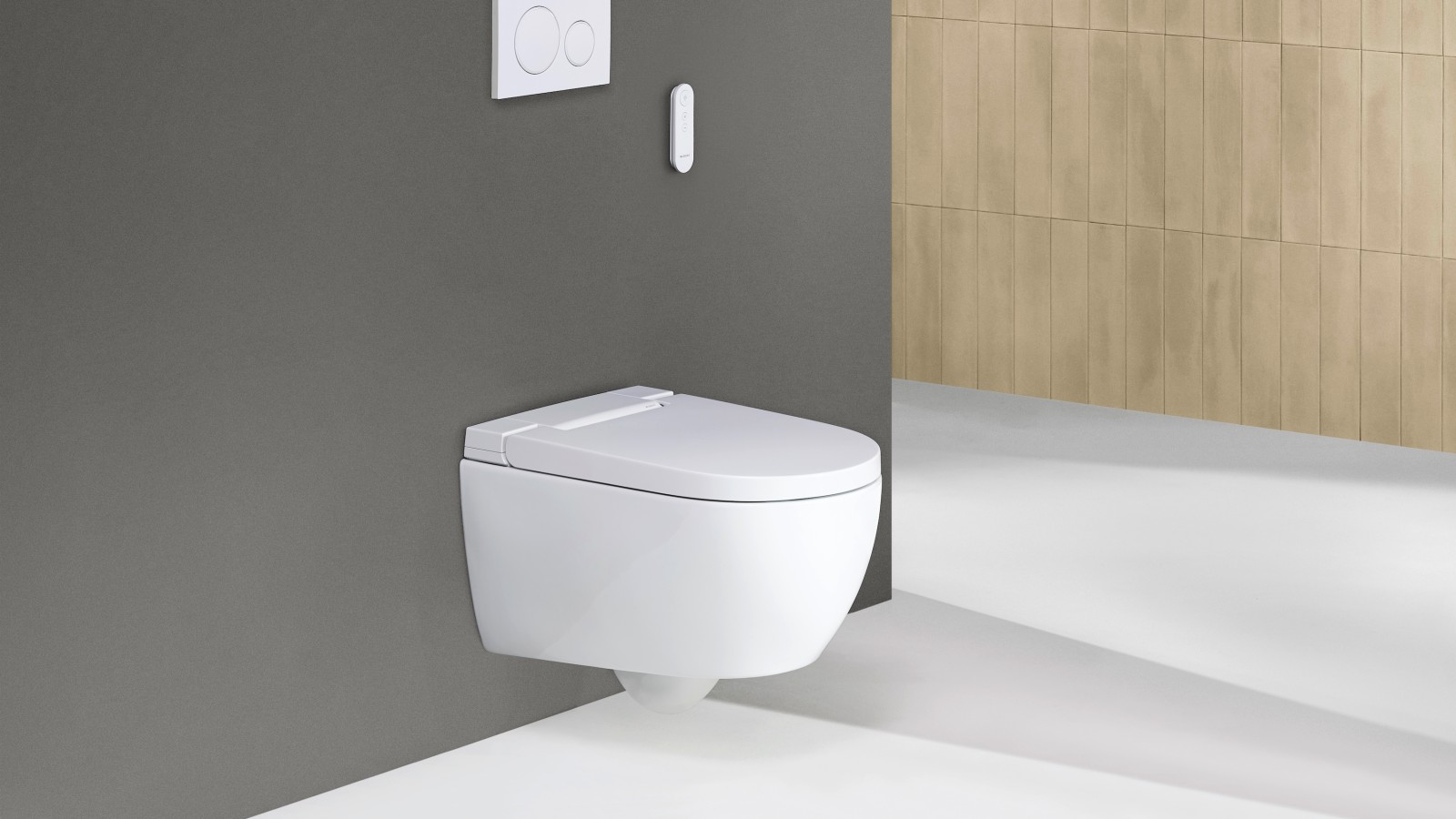 Geberit AquaClean Alba Dusch-WC im privaten Badezimmer