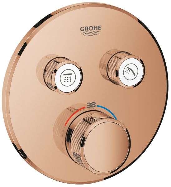 Grohe Grohtherm SmartControl Thermostat mit 2 Absperrventilen, warm sunset