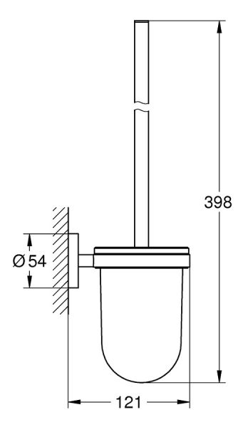 Grohe Essentials Toilettenbürstengarnitur, supersteel