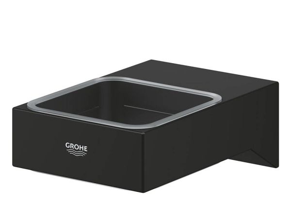 Grohe Selection Cube Halter, für Glas/Seifenschale/Seifenspender, phantom black