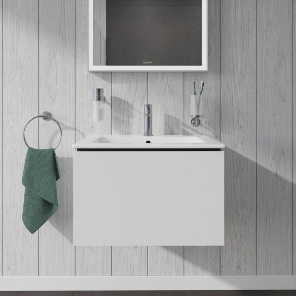 Duravit L-Cube Waschtischunterschrank wandhängend 62x48cm mit 1 Schublade für ME by Starck 233663 weiß matt LC614001818