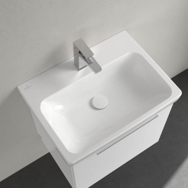 Villeroy&Boch Architectura Waschbecken 60x45cm, geschliffen, weiß 4A876L01 mit Hahnloch ohne Überlauf