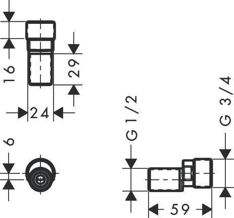 Hansgrohe S Anschlüsse Set