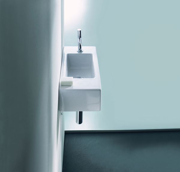 Duravit Vero Handwaschbecken 50x25cm mit 1 Hahnloch rechts und Überlauf, weiß 0703500008