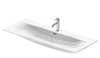 Duravit Viu Waschtisch rechteckig 123x49cm, mit 1 Hahnloch, mit Überlauf, WonderGliss, weiß 23441200001