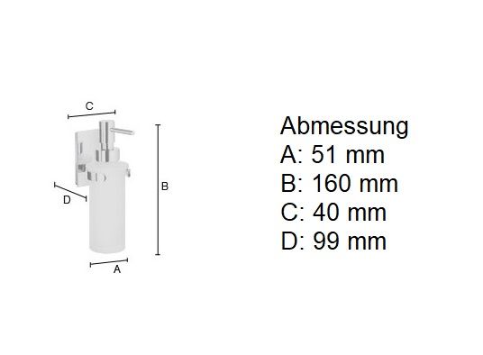 Smedbo Pool Seifenspender 150ml zur Wandmontage, chrom