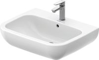 Duravit D-Code Waschtisch rechteckig 65x5cm, mit Überlauf, ohne Wondergliss, weiß 2310650000