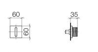 Vorschau: Dornbracht CL.1 Unterputzventil mit WAVES Struktur, linksschließend, warm